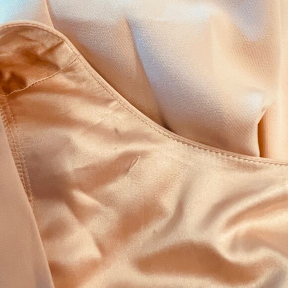 Jay Godfrey Peach Dress Front Cutout Flare Sleeves Back Zip Size 6 - Picture 4 of 8